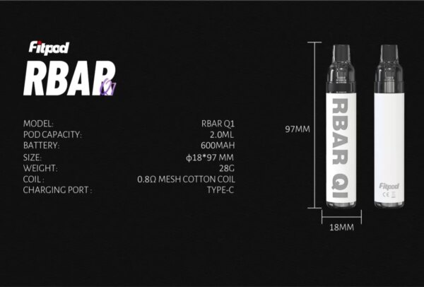 fitpod rbar q 一次性注油主機