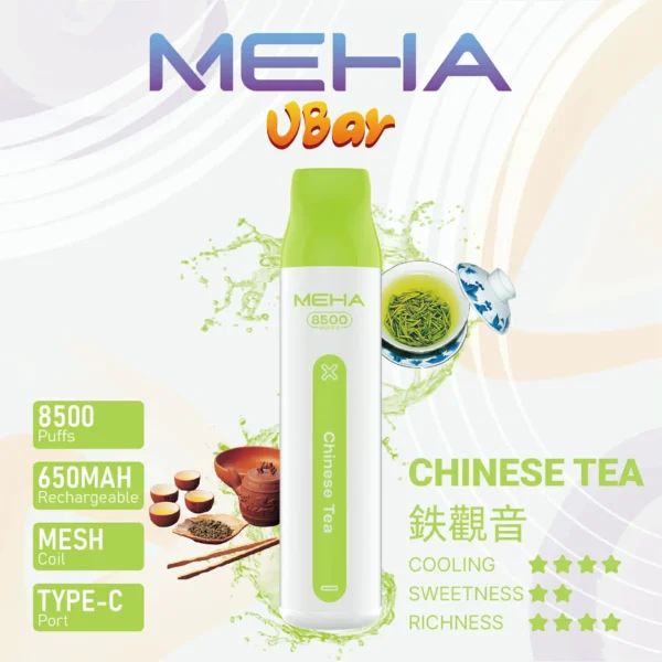 MEHA VBar魅嗨8500口小白條拋棄式電子煙｜大容量持久體驗